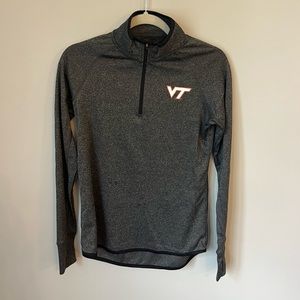 Virginia Tech 1/4 zip pullover. Colosseum Brand. Size Medium